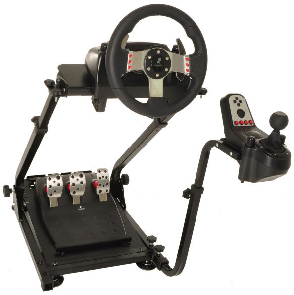 Conquer Racing Simulator Cockpit Driving Gaming Wheel Stand