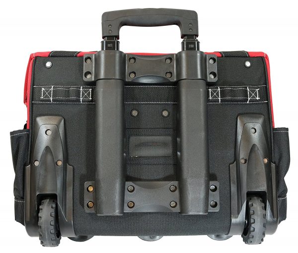 Husky GP-43196N13 18 600-Denier Red Water Resistant Contractor's Rolling Tool Tote Bag
