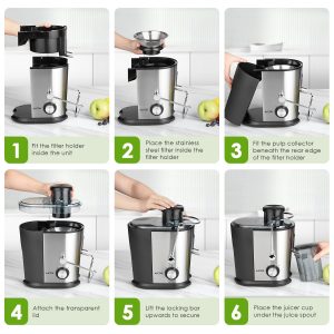 Aicok Wide Mouth Centrifugal Juicer