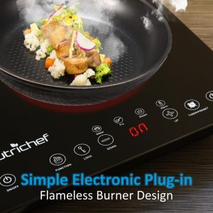 NutriChef Portable Dual 120V Induction Cooker