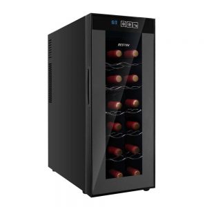 BESTEK 12 Bottle Thermoelectric Red & White Wine Cooler
