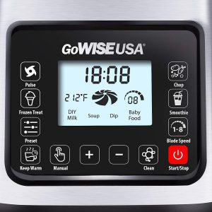 GoWISE USA Heating High-Speed Professional Blender 2.0 HP LED Display