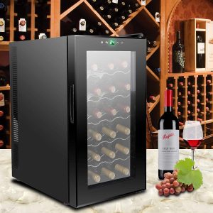 ZENY 18 Bottle Counter Top Thermoelectric Wine Refrigerator