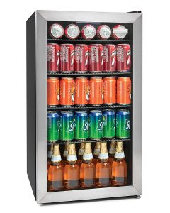 Igloo IBC35SS 135-Can Stainless Steel Glass Door Beverage Center