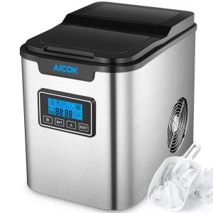 Aicok Portable Countertop Ice Maker, 26lbs