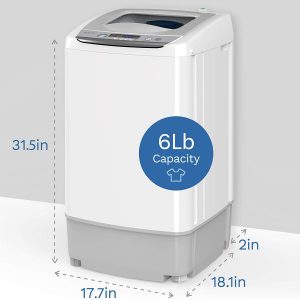 hOmeLabs 0.9 Cu. Ft. 9 Pound Capacity Portable Top Loading Washing Machine