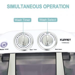 kuppet 11lb mini portable washing machine small with timer