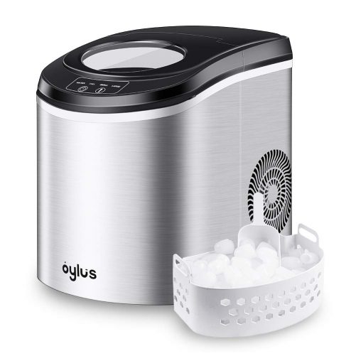 Oylus Stainless Steel Countertop 26 lb. Ice Maker
