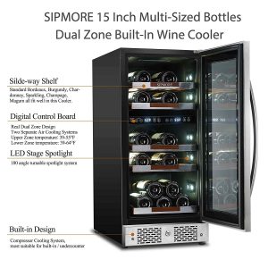 Sipmore 15 Wine Refrigerator Cooler