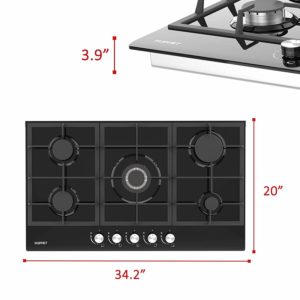 KUPPET GHG915 34 Built-in Gas Cooktop Stove