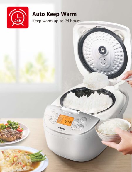 Toshiba TRCS01 Rice Cooker, 1L Fuzzy Logic