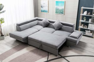 FDW Sleeper Sectional Futon Sofa Bed