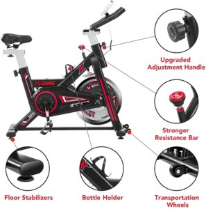 DGQHME Indoor Stationary Comfortable Exercise Bike