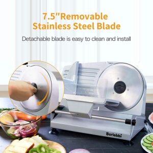 borlebbi meat food slicer 200W 7.5-inch Blades