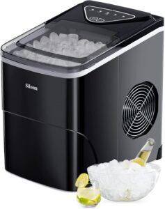 Silonn Ice Makers Countertop 9 Bullet Ice Cubes