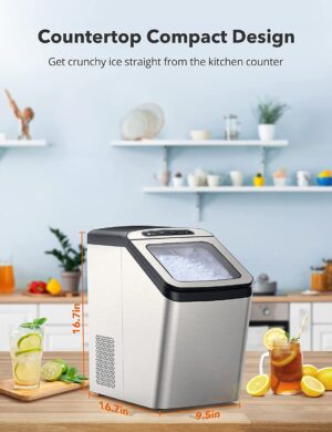 RaySonics Nugget Ice Maker for Countertop