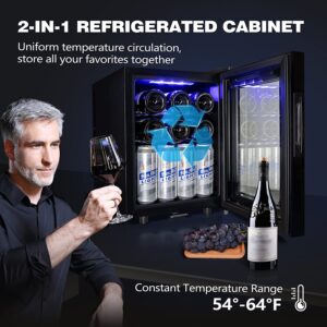 Miladred 12 Bottle Wine Cooler 4 Shelves