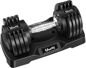 Ueevii Adjustable 5 in 1 Single Dumbbell Weight Set 25lb