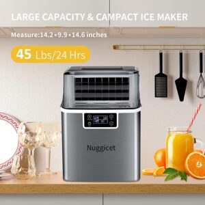 NUGGICET 45lb. Smart Countertop Ice Making Machine