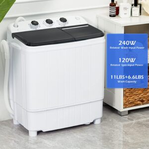 Homguava Compact Washing Machine 17.6Lbs
