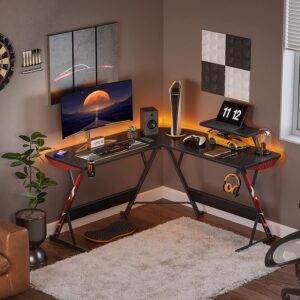 MOTPK L Shaped Corner Gaming Desk