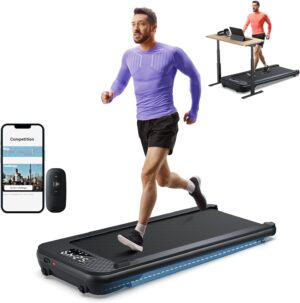Wellfit 300+LB Capacity Portable Desk Treadmill