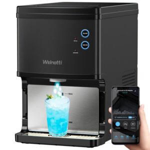 Welnotti Nugget Ice Makers Countertop Self Dispensing, Pebble Ice Maker