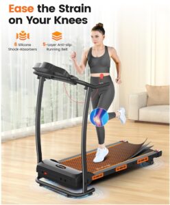 YUEJIQI Treadmill with Incline, 3.0HP Foldable Treadmill Low Impact